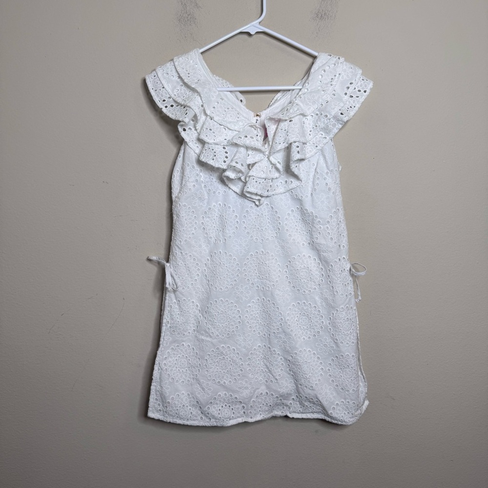 Lilly Pulitzer Emiline Circle Bloom Eyelet Romper - Picture 2 of 13